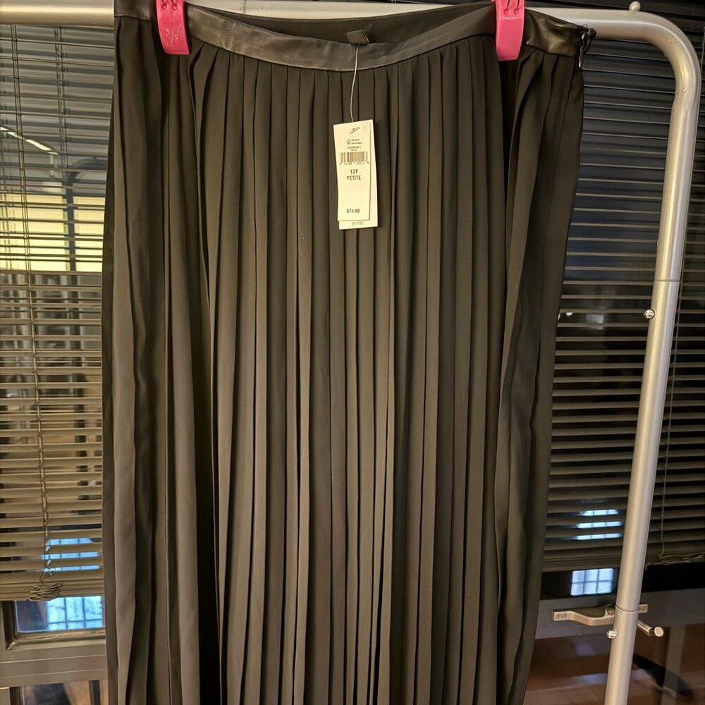 Banana Republic Black Ballerina Midi Skirt
